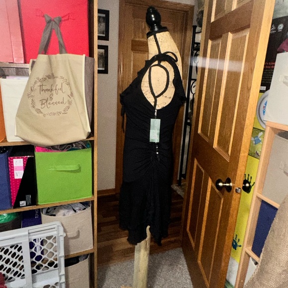 WILD FABLE RUFFLE DRESS-black 🖤 - Picture 8 of 11